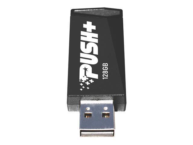 Patriot push+ chiavetta usb 3.2 128gb plug and play black