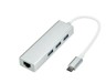 USB šakotuvai –  – USBC-ETHUSB3X3-S