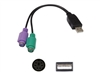 Klaviatūrų ir pelių kabeliai –  – USB2PS2-5PK