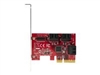 Duomenų saugojimo adapteriai –  – 6P6G-PCIE-SATA-CARD