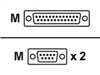Serial Cables –  – CBL-M25M9X2-50