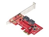 อะแดปเตอร์ที่จัดเก็บข้อมูล –  – 2P6G-PCIE-SATA-CARD
